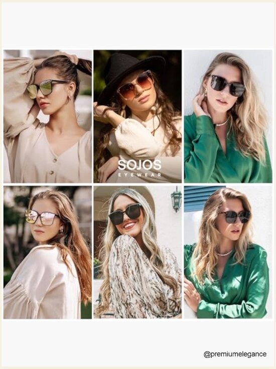 Vintage Style Square Sunglasses UV400 Protection main image 6